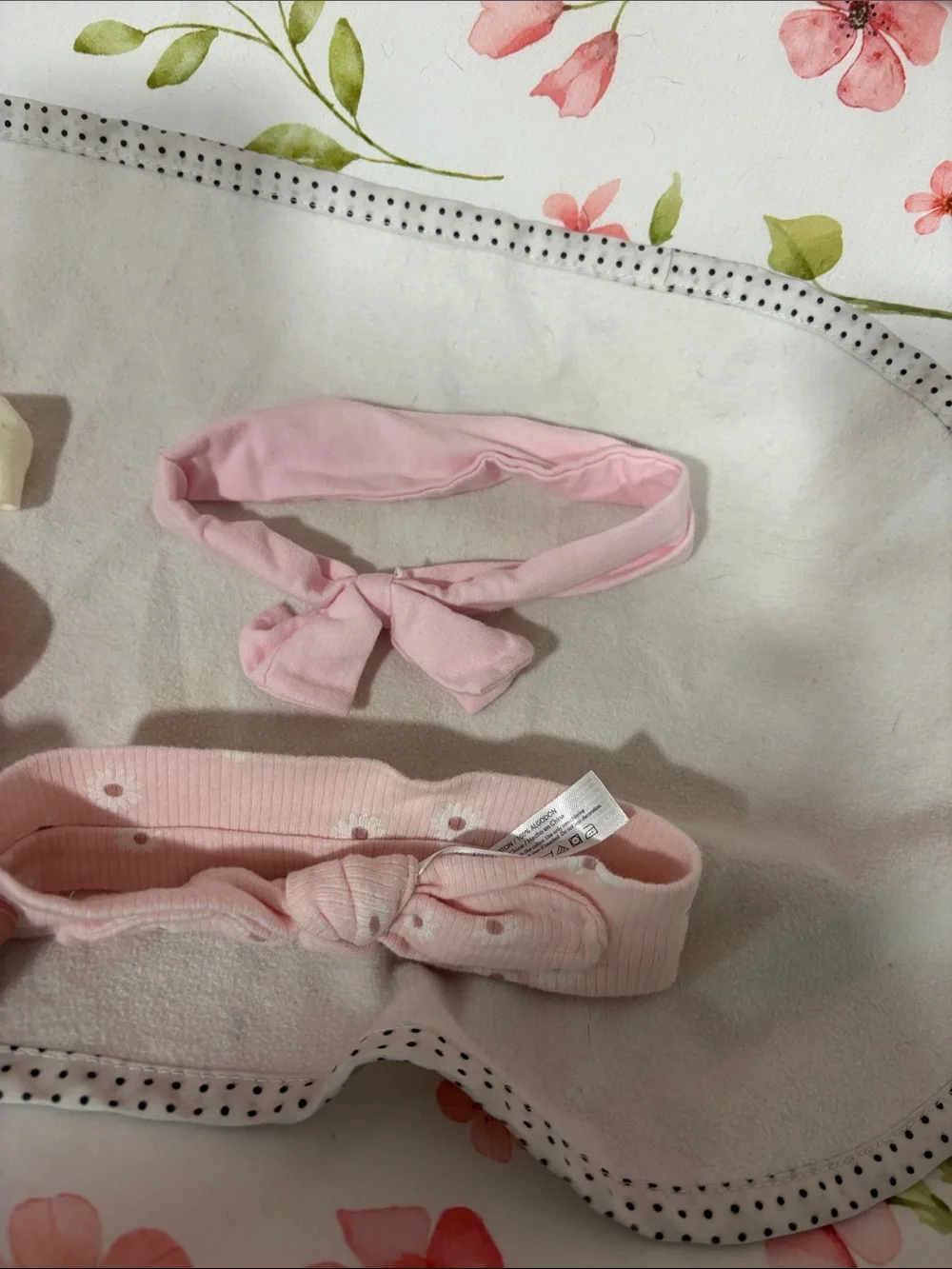 Old Navy Girls Elastic Headband Set - Light Pink & Cream
